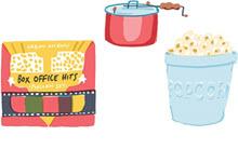 Gift guide image popcorn kit illustration