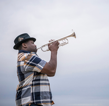 Man with horn