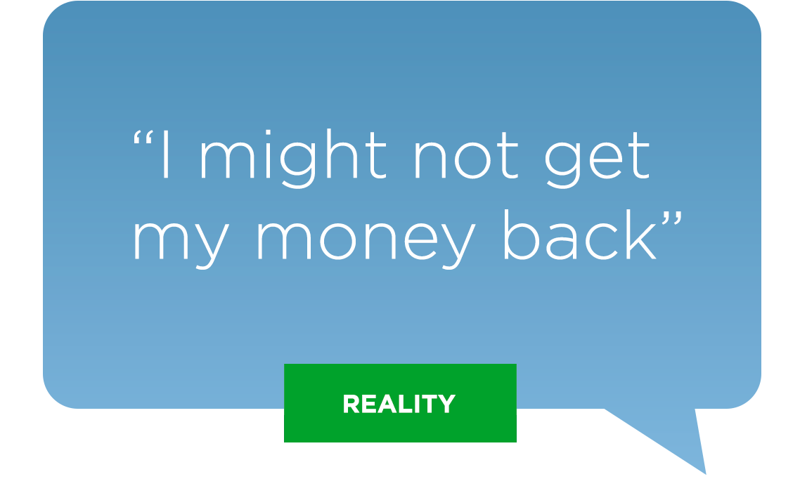 Perception 4 - I might not get my money back - Click for Answer